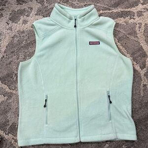 Vineyard Vines Mint Green Fleece Vest